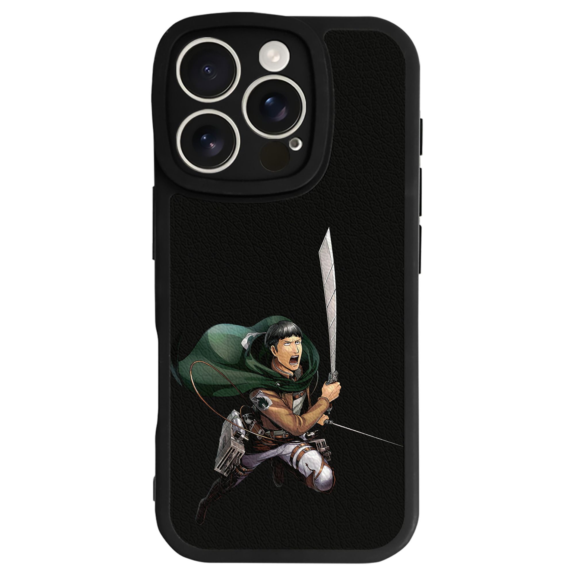 （画像用） 進撃の巨人 Attack on Titan 【iPhone 16シリーズ対応】シリコンスマホケース（レザー調） 材質：シリコン
